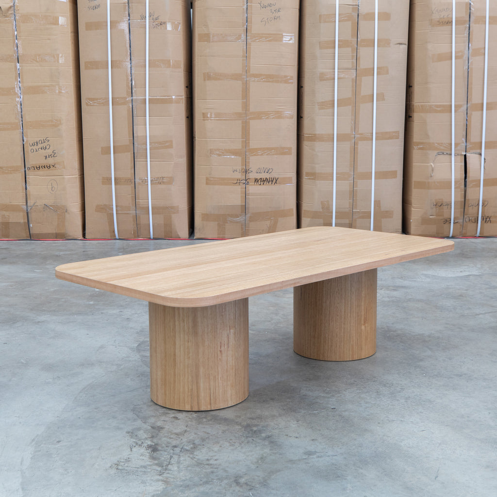 The Hastings Tasmanian Oak Rectangle Coffee Table available to purchase from Warehouse Furniture Clearance at our next sale event.