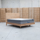 The Mandalay Mountain Ash Timber Queen Floating Bedframe available to purchase from Warehouse Furniture Clearance at our next sale event.