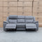 The Venus Three Seat Dual-Motor Electric Recliner Lounge - Ash available to purchase from Warehouse Furniture Clearance at our next sale event.