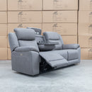 The Venus Three Seat Dual-Motor Electric Recliner Lounge - Ash available to purchase from Warehouse Furniture Clearance at our next sale event.