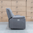 The Venus Three Seat Dual-Motor Electric Recliner Lounge - Ash available to purchase from Warehouse Furniture Clearance at our next sale event.