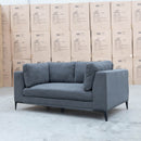 The Alara Two Seat Fabric Lounge - Grey available to purchase from Warehouse Furniture Clearance at our next sale event.