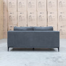 The Alara Two Seat Fabric Lounge - Grey available to purchase from Warehouse Furniture Clearance at our next sale event.