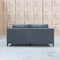 The Alara Two Seat Fabric Lounge - Grey available to purchase from Warehouse Furniture Clearance at our next sale event.