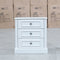 The Hampton 3 Drawer Bedside - X Side available to purchase from Warehouse Furniture Clearance at our next sale event.