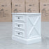 The Hampton 3 Drawer Bedside - X Side