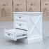The Hampton 3 Drawer Bedside - X Side