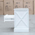 The Hampton 3 Drawer Bedside - X Side