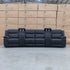 The Venus Four Seat Triple Motor Recliner Theatre Lounge - Jet - PRE ORDER Available After 26th October