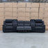 The Venus Four Seat Triple Motor Recliner Theatre Lounge - Jet - PRE ORDER Available After 26th October