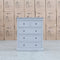 The Bexley 5 Drawer Hardwood Tallboy - Dove Grey available to purchase from Warehouse Furniture Clearance at our next sale event.