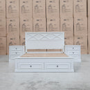 The Hampton Hardwood Queen Storage Bed available to purchase from Warehouse Furniture Clearance at our next sale event.