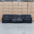 The Venus Four Seat Triple Motor Recliner Theatre Lounge - Jet - PRE ORDER Available After 26th October
