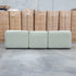 The Sienna Feather & Foam Modular Corner Lounge with Ottoman - Pistachio