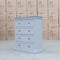 The Bexley 5 Drawer Hardwood Tallboy - Dove Grey available to purchase from Warehouse Furniture Clearance at our next sale event.