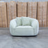 The Sienna Oversized Swivel Chair - Pistachio Veda - PREORDER Available After 17th Oct