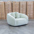 The Sienna Oversized Swivel Chair - Pistachio Veda - PREORDER Available After 17th Oct