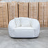 Sienna Oversized Swivel Chair - Snow Veda