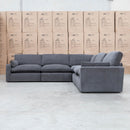 The Marvel 5 Piece Feather & Foam Modular Corner Lounge - Graphite available to purchase from Warehouse Furniture Clearance at our next sale event.