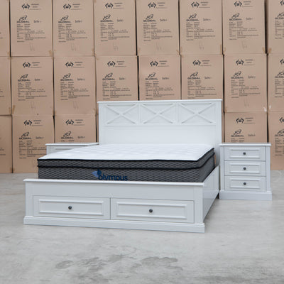The Olympus Zoned Pocket Coil Mattress - Queen available to purchase from Warehouse Furniture Clearance at our next sale event.