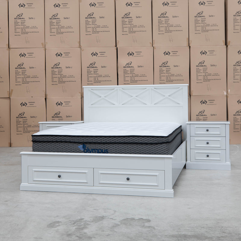 The Olympus Zoned Pocket Coil Mattress - Double available to purchase from Warehouse Furniture Clearance at our next sale event.