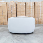 The Sienna Oversized Swivel Chair - Snow Veda available to purchase from Warehouse Furniture Clearance at our next sale event.