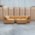 The Sienna Feather & Foam Modular Corner Lounge with Ottoman - Ochre