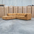 The Sienna Feather & Foam Modular Corner Lounge with Ottoman - Ochre