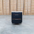 Province Three Drawer Bedside - Black & White Jazz Top