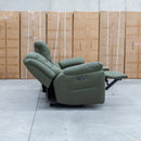 The Airlie Three Seat Electric Recliner Lounge - Moss available to purchase from Warehouse Furniture Clearance at our next sale event.