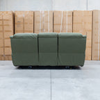 The Airlie Three Seat Electric Recliner Lounge - Moss available to purchase from Warehouse Furniture Clearance at our next sale event.