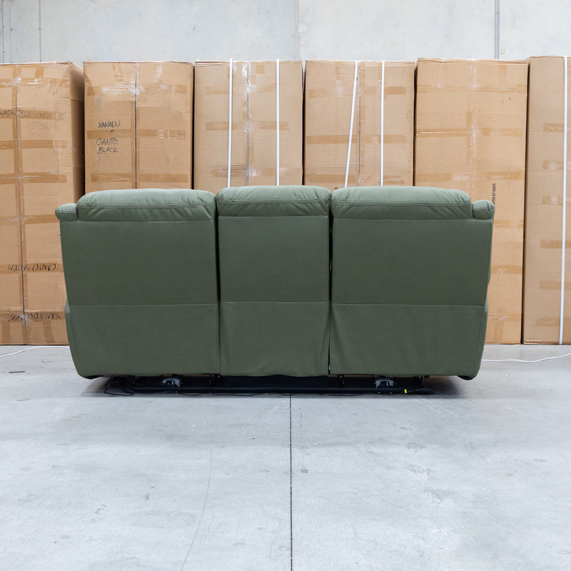 The Airlie Three Seat Electric Recliner Lounge - Moss