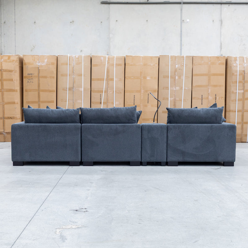 The Paige Reversible Chaise Lounge - Charcoal