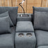 The Paige Reversible Chaise Lounge - Charcoal