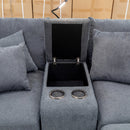 The Paige Reversible Chaise Lounge - Charcoal available to purchase from Warehouse Furniture Clearance at our next sale event.