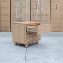 The Mandalay Mountain Ash 2 Drawer Bedside available to purchase from Warehouse Furniture Clearance at our next sale event.