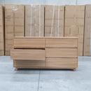 The Mandalay Mountain Ash Timber Six Drawer Dresser available to purchase from Warehouse Furniture Clearance at our next sale event.