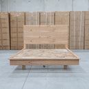 The Mandalay Mountain Ash Timber King Floating Bedframe available to purchase from Warehouse Furniture Clearance at our next sale event.