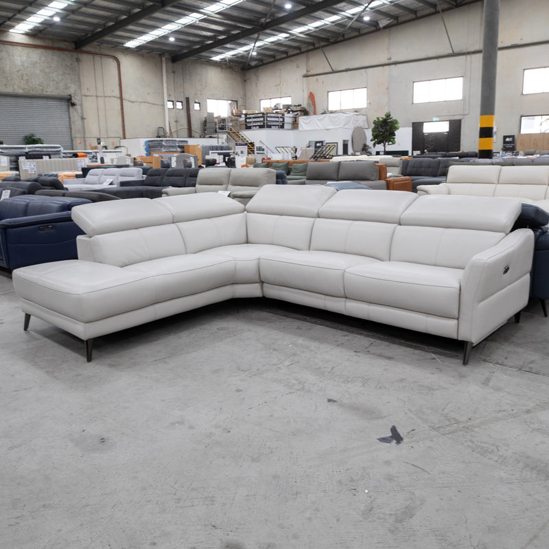 The High End Leather & Fabric Lounge Sample Clearance - In Store Only available to purchase from Warehouse Furniture Clearance at our next sale event.