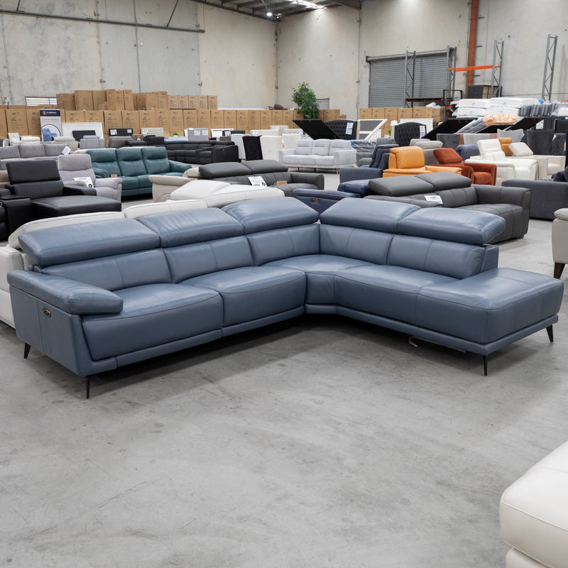 The High End Leather & Fabric Lounge Sample Clearance - In Store Only available to purchase from Warehouse Furniture Clearance at our next sale event.