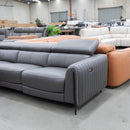 The High End Leather & Fabric Lounge Sample Clearance - In Store Only available to purchase from Warehouse Furniture Clearance at our next sale event.