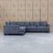 Adelina Deep Seated Corner Lounge - Lux Miss Charocal - Warehouse Furniture Clearance