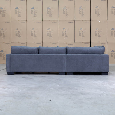 The Adelina Deep Seated Corner Lounge - Miss Charcoal available to purchase from Warehouse Furniture Clearance at our next sale event.