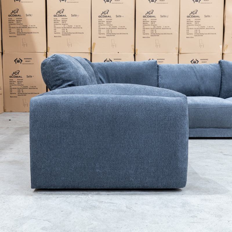 The Newcastle 5 Piece Modular Corner Lounge - Charcoal available to purchase from Warehouse Furniture Clearance at our next sale event.