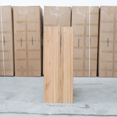 Noah 5 Drawer Hardwood Tallboy - Natural - Warehouse Furniture Clearance