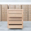 Noah 5 Drawer Hardwood Tallboy - Natural - Warehouse Furniture Clearance