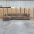 The Nobu Modular Corner Lounge with Ottoman - Chocolate