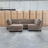 The Nobu Modular Corner Lounge with Ottoman - Chocolate