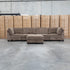 The Nobu Modular Corner Lounge with Ottoman - Chocolate