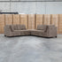 The Nobu Modular Corner Lounge with Ottoman - Chocolate